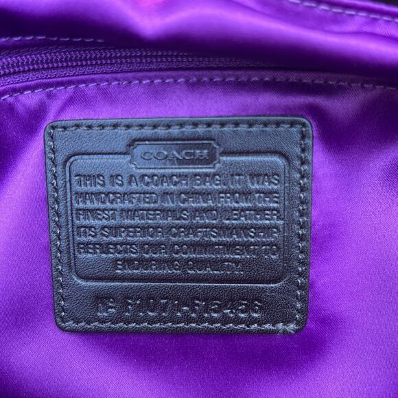 COACH Penelope Tattersall Colorful Plaid Wool Shoulder Bag, Purse - Picture 5 of 10